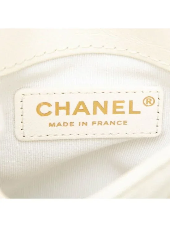 Chanel CC Logo Quilted Chain Shoulder Bag 2-Way White - Picture 5 of 7